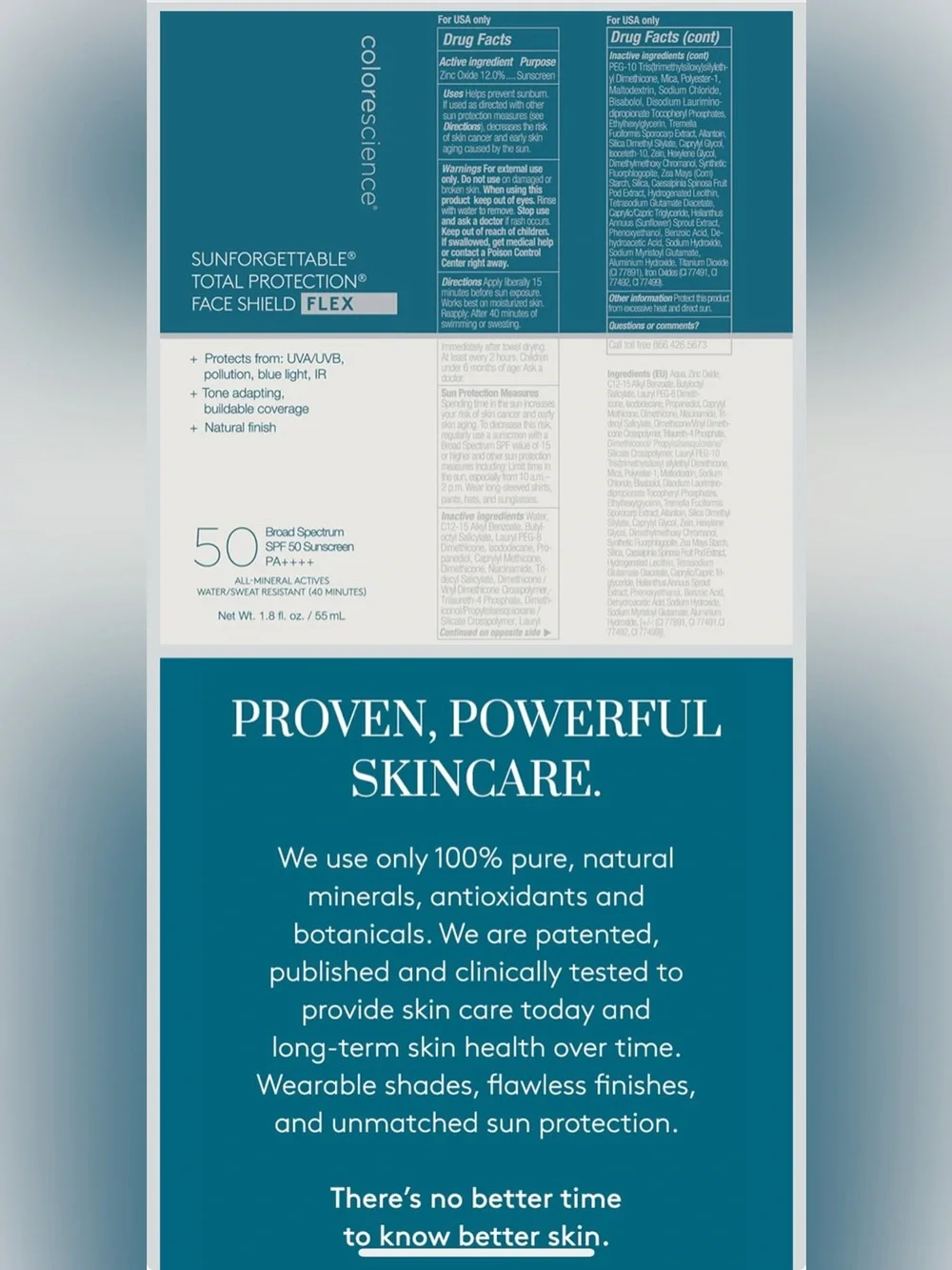 *NEW* Colorescience Total Protection Face Shield Flex SPF 50 in Medium - Picture 4 of 4